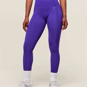 Gymshark energize seamless cobalt purple leggings Size S